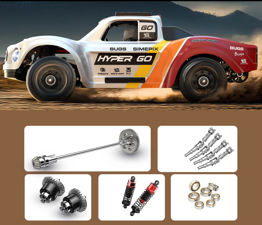 MJX Hyper Go 14211 1/14 Brushless Short Course RC Truck -70km/h,  India