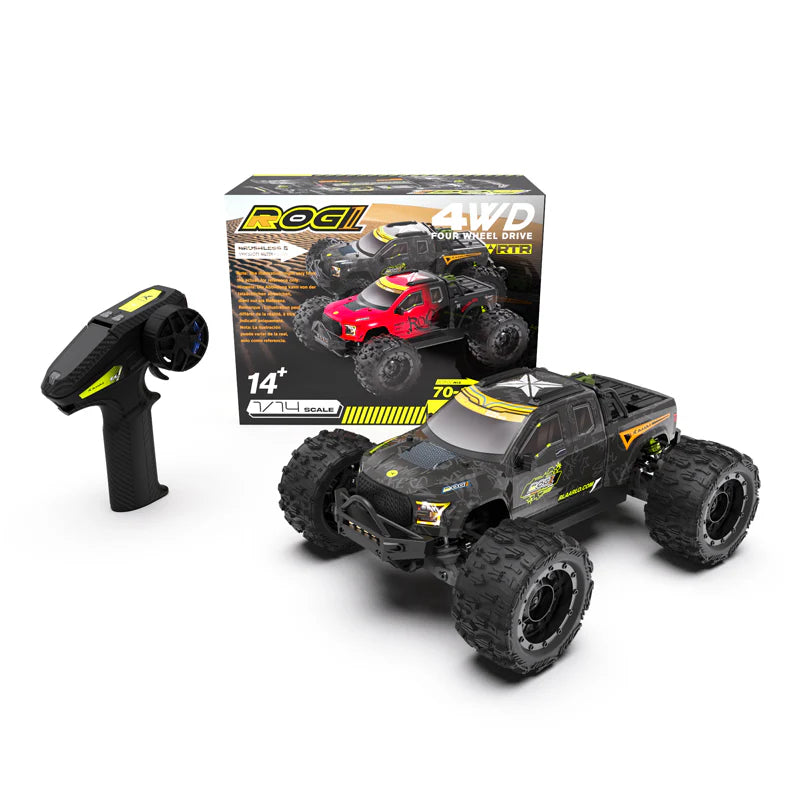 Rlaarlo Metal 1/14 Scale Brushless RTR Monster Truck, ROG1- RC India
