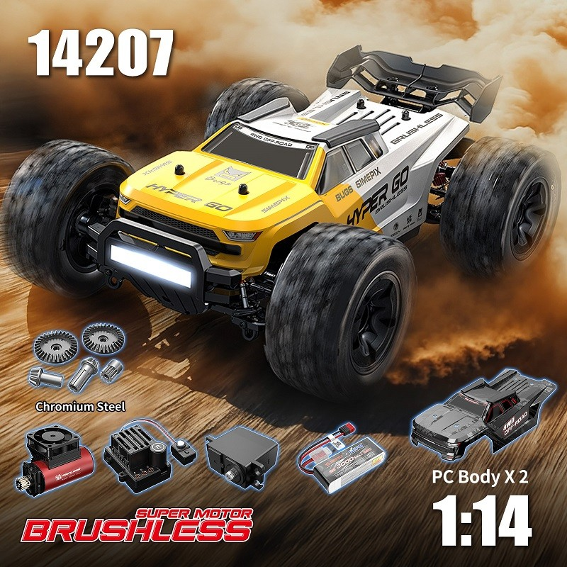 MJX Hyper Go 14207 1/14 Scale Brushless RC Car India – High Speed 4WD Off-Road Truck with 2 Shells