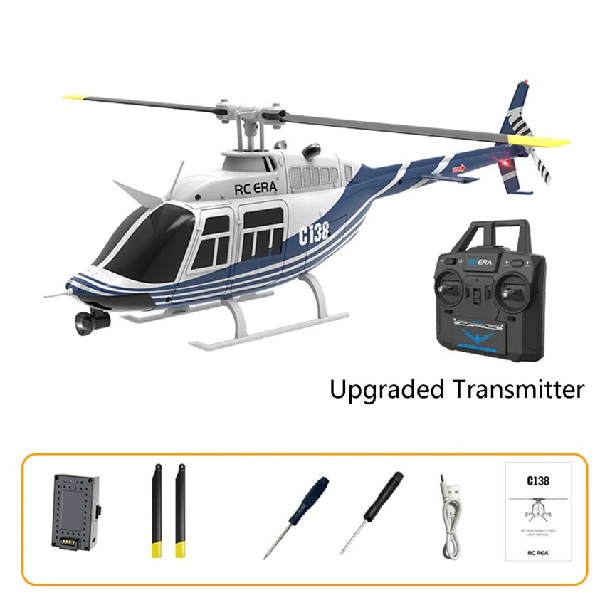 RC ERA 4CH C138 Pro Bell206 Gyro Stabilized Helicopter w/ Optical Flow-India