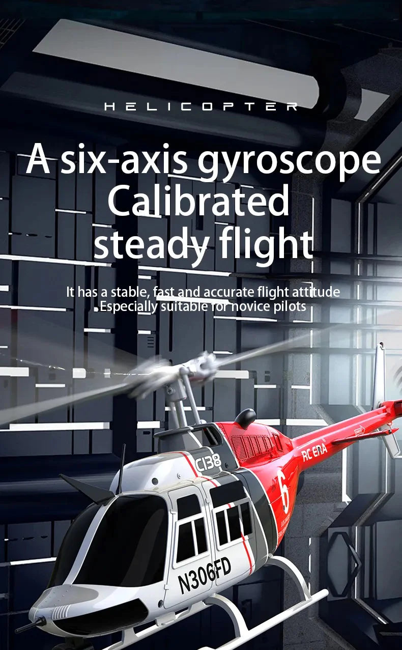 RC ERA 4CH C138 Pro Bell206 Gyro Stabilized Helicopter w/ Optical Flow-India