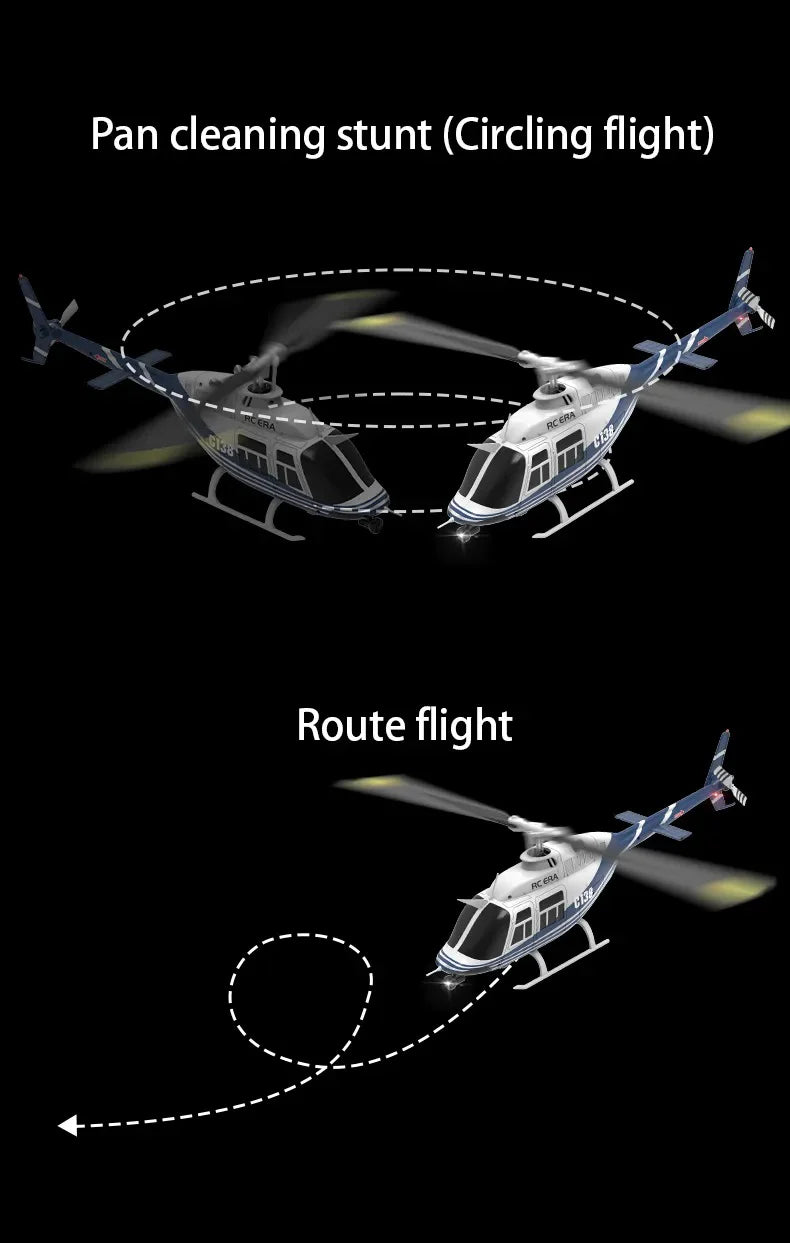 RC ERA 4CH C138 Pro Bell206 Gyro Stabilized Helicopter w/ Optical Flow-India