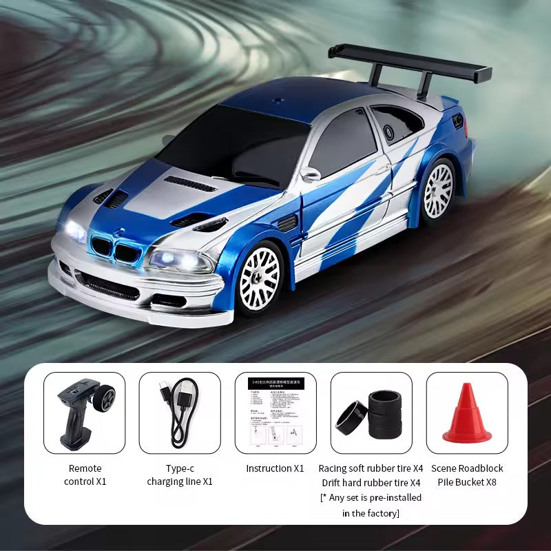 Mini RC Drift Car – 4WD 1:43 15KM/h with gyro