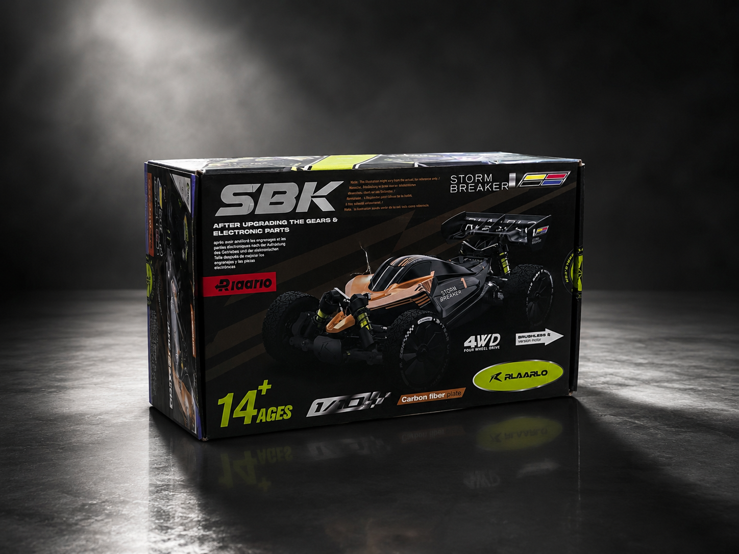 Rlaarlo Storm Breaker SBK10 1/10 Brushless 4WD RC Buggy (Carbon Fiber RTR) | 80KM/H High-Speed Off-Road Beast | INDIA