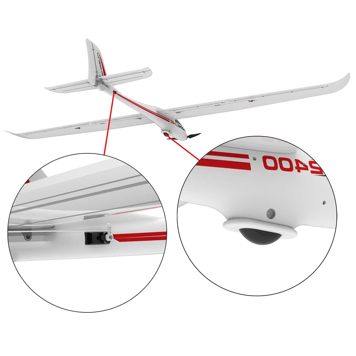 VOLANTEXRC Phoenix 2400 (PNP) 5CH 2.4M with Plastic Fuselage (94.48'') 75903