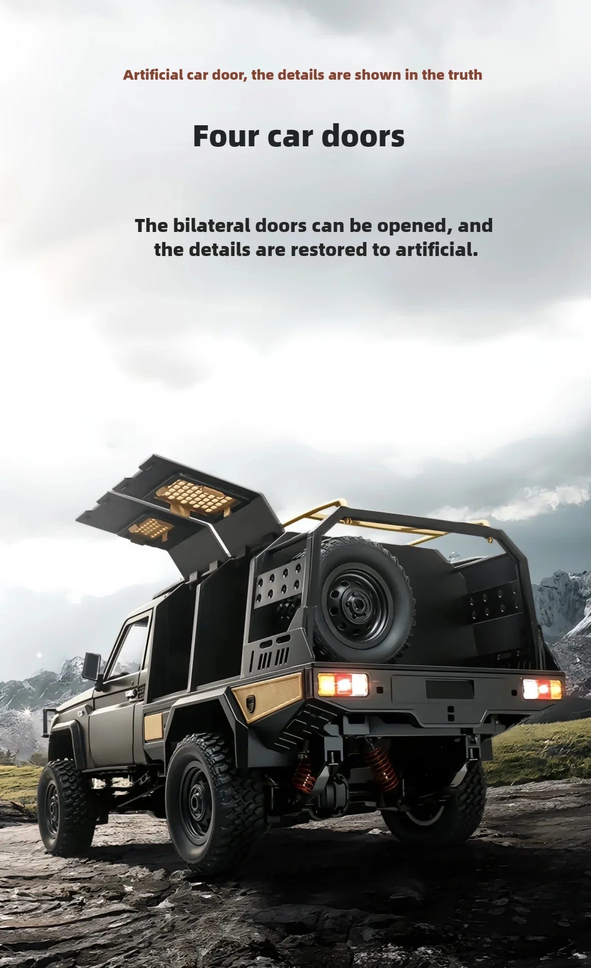 MNRC MN82S RC Car 1/12 Scale 2.4G 4WD For Toyota LC79 Off-Road Vehicle India