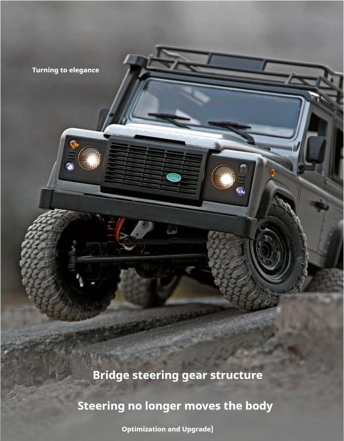 MN99S V2 Land Rover Licensed Defender 4×4 Off Road Crawler Car Truck