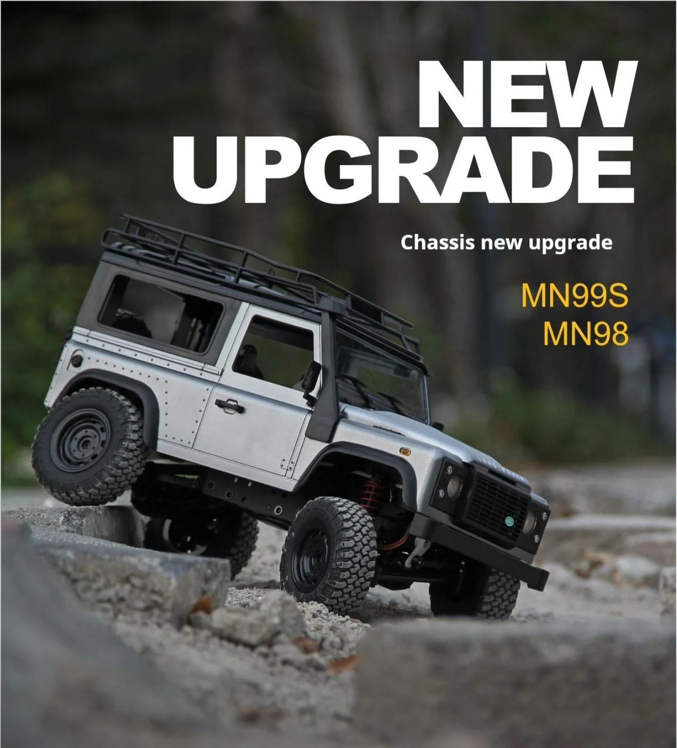 MN99S V2 Land Rover Licensed Defender 4×4 Off Road Crawler Car Truck