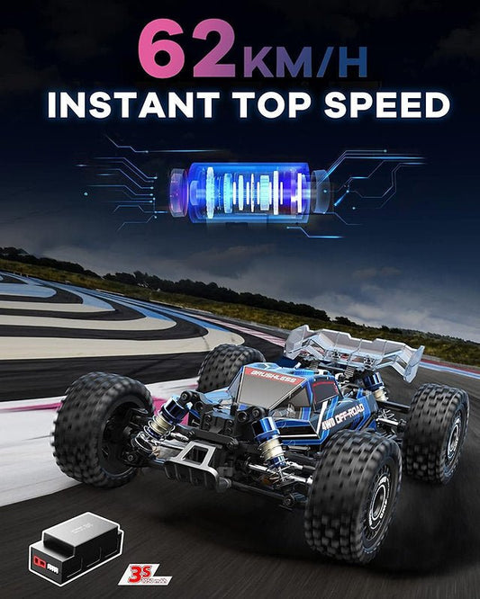 MJX Hyper GO 16207 Brushless RC 4WD 1/16 HI Speed 62 km/h Buggy Racer India(BEST DEAL IN INDIA🔥🔥) - TorqueFun