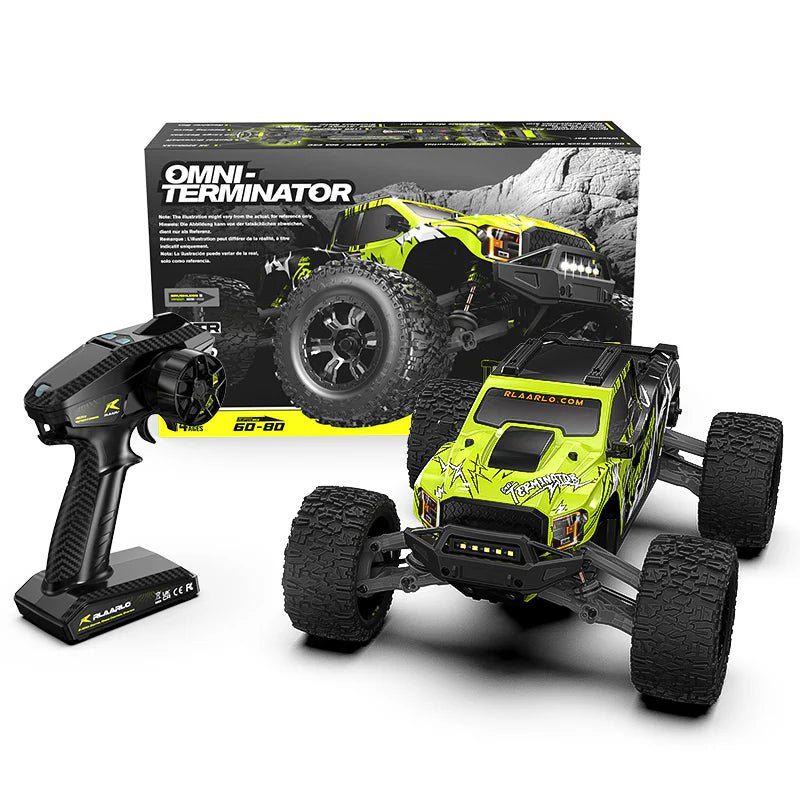 Rlaarlo Metal MINI 1:10 Scale RTR Brushless Monster Truck, RZ001G - A - RC India - TorqueFun